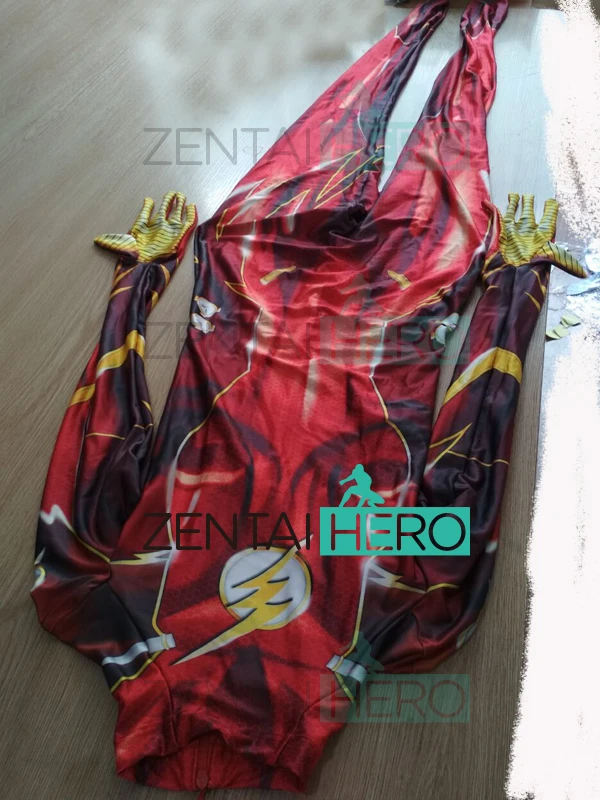 Jamie Tyndall Flash Female 3D Printing Lycra Woman Ladys Girls Superhero Cosplay Costume Zentai Bodysuit Custom Made