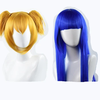 

Anime POP TEAM EPIC Cosplay Wig Pipimi & Popko Costume Hair Suit Student Props Japanese Cos Party Gift Halloween