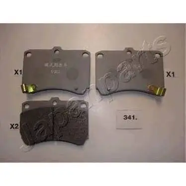 Колодки дисковые передние Mazda 121 1.3 90-96/323 1.3-1.8/1.7D 8