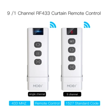 

9-channel Remote Control RF433 Remote Control Is Used With Smart Onoff And Smart Curtain Switch For WiFi RF Roller Blinds Module
