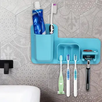 

Toothbrush Holder Shaving Makeup Brush Electric Teeth brush Toothpaste Holder Organizer Case Stand Bathroom Accessories