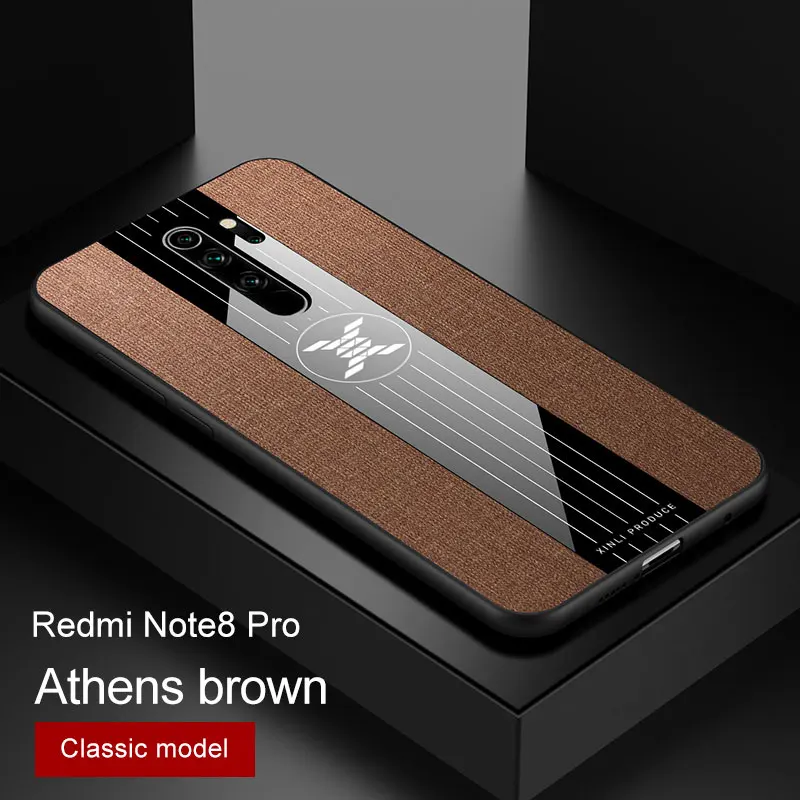 Для Xiaomi Redmi Note 8 Pro чехол роскошный магнитный держатель-кольцо мягкая силиконовая рамка чехол для Xiomi Redmi Note 8 Plus чехол для телефона s - Цвет: Brown No Ring