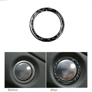 

Red Button Stickers 3.6cm 1 Set Carbon Fiber Push Start For Mercedes Benz