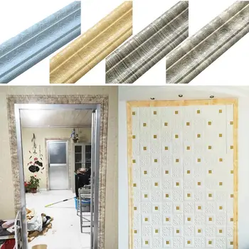 

230cm 3D Self-Adhesive Skirting Sticker Foot Line Wall Decal Background Decor Self-adhesive sticker makes it very easy to use.