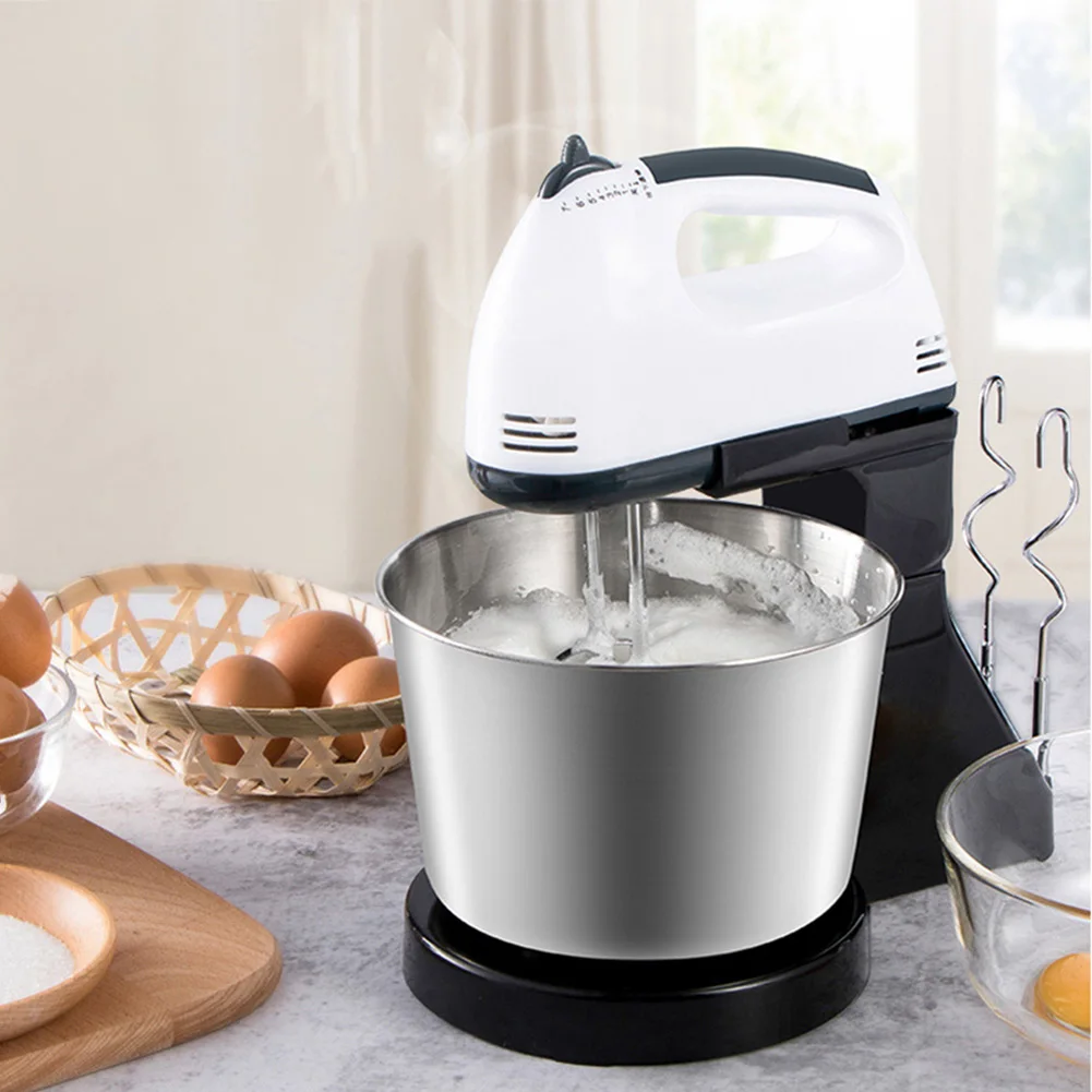 7 Speed Electric Food Mixer Table Stand Cake Dough Mixer Hand Egg Beater Whisk Kitchen Stand Mixer Cake Baking 1.7L 220V