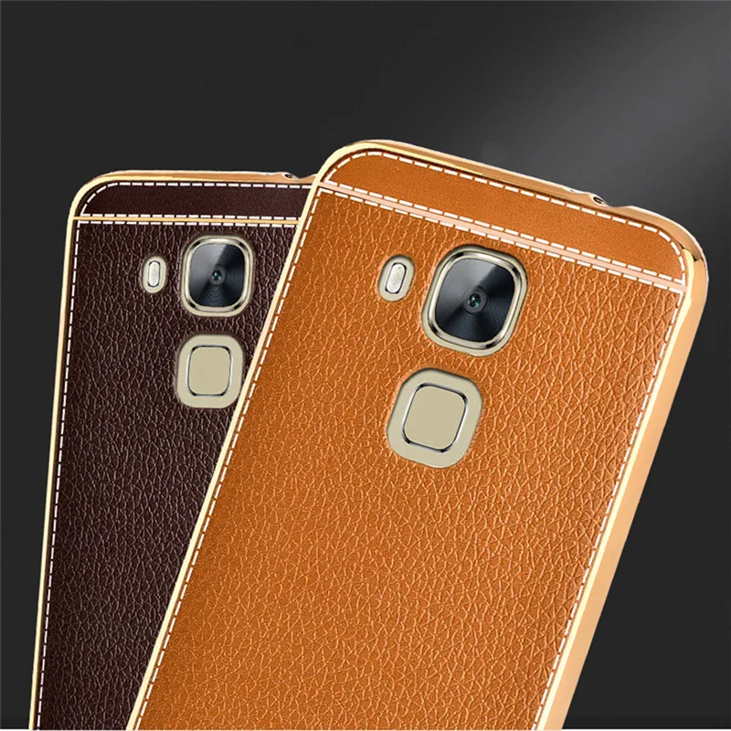 Кожаный чехол для телефона для Huawei Honor 6 plus mate 7 8 9 nova p10 p8 p9 lite plus Мягкий Силиконовый ТПУ чехол для задней панели мягкий чехол для телефона