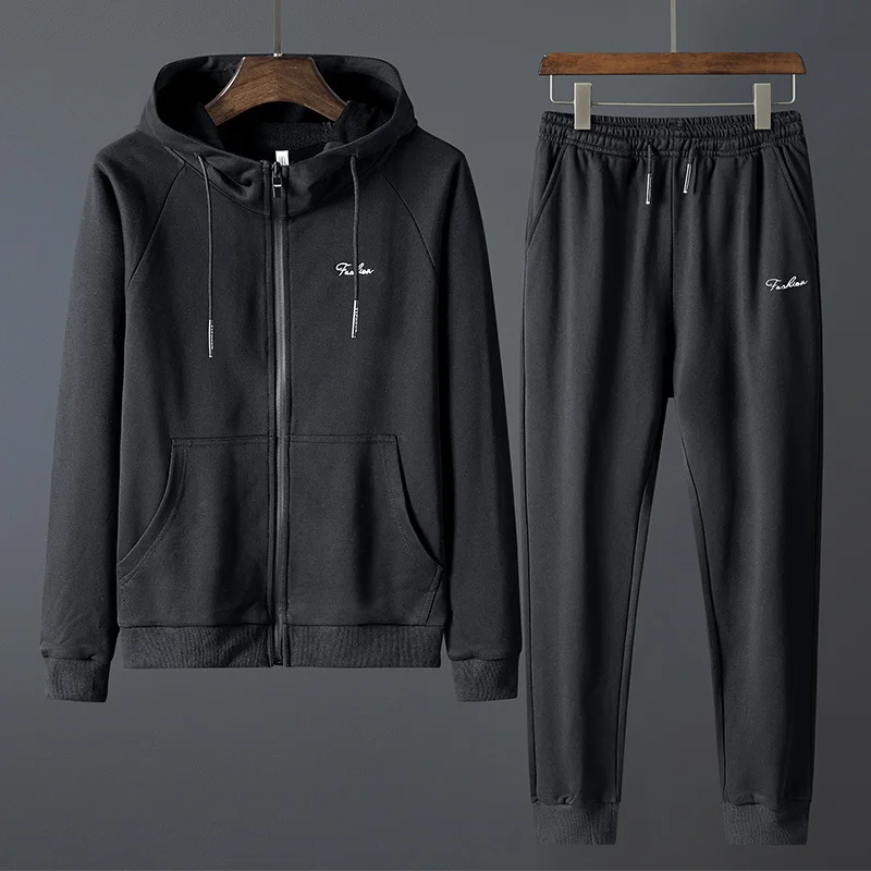 Felpe con cappuccio da uomo Set di pantaloni cerniera 5XL 6XL 7XL 8XL Set  di tute felpe felpe con cappuccio Casual pullover per studenti felpa con  cappuccio nera Streetwear|Men's Sets| - AliExpress