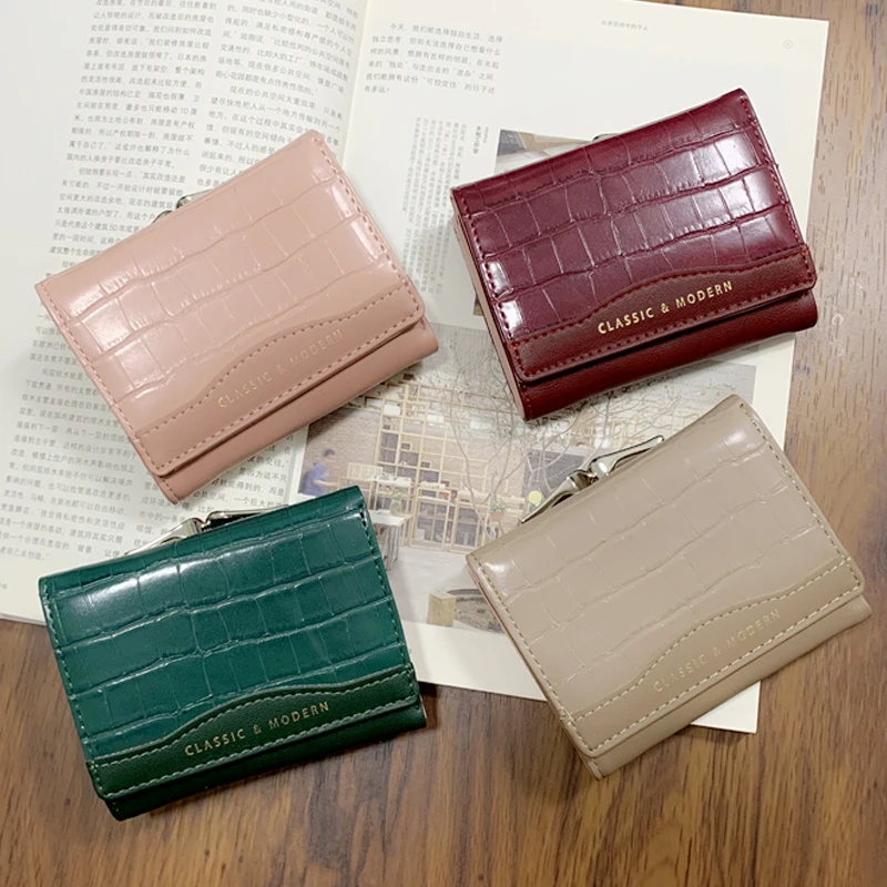 

2019 Women Wallet Small Cute Wallet Women Short Leather Women Wallets Fold Coin Purse Card Holder Female Mini Clutch For Girl
