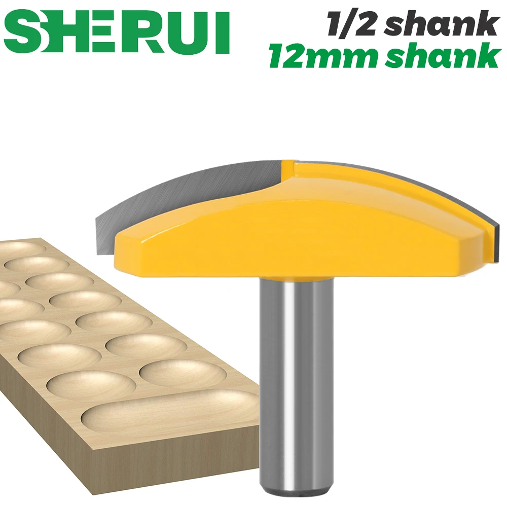 Router Bit Milling Cutter 1pc 1/2 Shank 12mm Router Bit 2.7 Radius