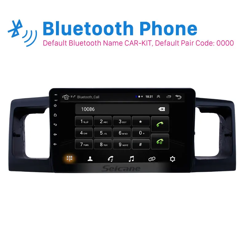 Seicane 9 inch Android 8.1 car stereo for 2013 Toyota Corolla/BYD F3 GPS Navigation Head Unit Mirro