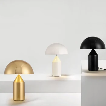 

Italian Designer Mushroom Table Lamp Living Room Bedroom Bed side table lamp Iron metal ]art decorative kids table lamp