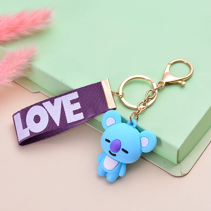 Key Chain Fashion Handbags Accessories Popular Car Accessories Korean Style Originality Lovely Cartoon Wholesale Men Women