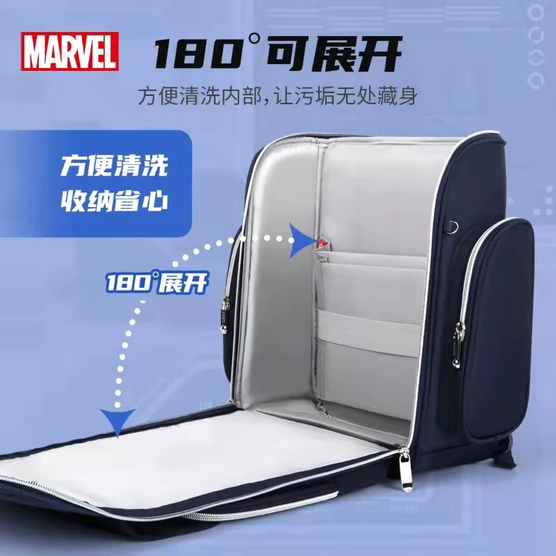 2022 Disney New School Bags For Boy Primary Student Shoulder Orthopedic Backpack Large Capacity Grade 1-5 Spider Man Mochilar