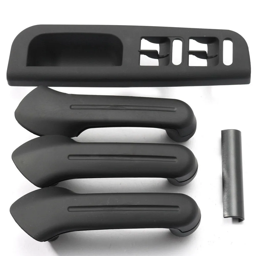 

Switch Bezel Pull ABS Door Handle Set Easy Install Durable Cover Interior Front Practical Black Accessories Car For Bora MK4