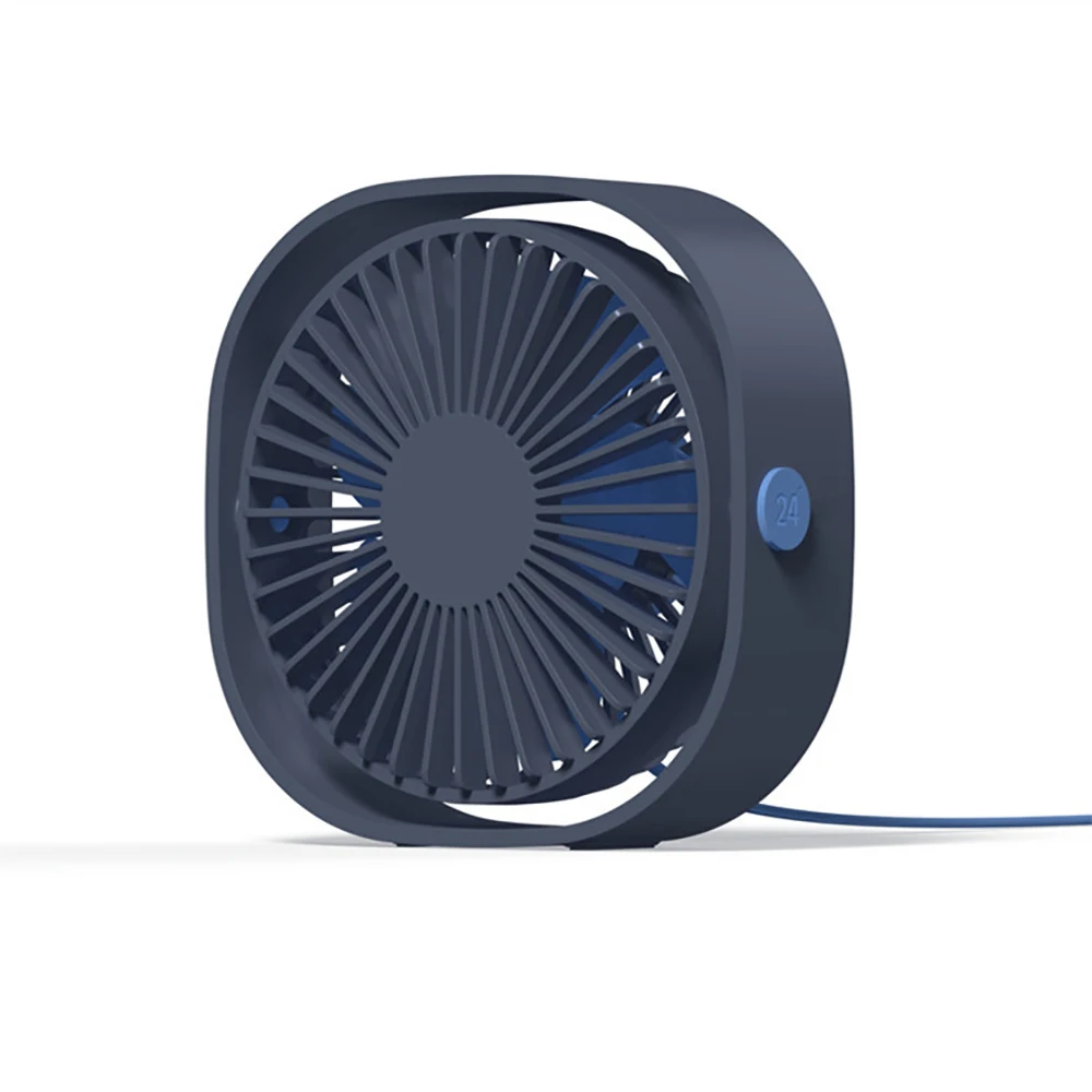 Перезаряжаемый вентилятор с Mini USB Портативный небольшими вентиляторами 360 градусов вращение третьей Шестерни Скорость ультра-тихий вентилятор охлаждения для стол