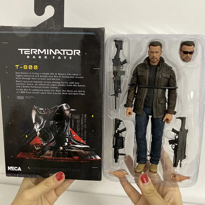 Terminator Figure Neca The Terminator Schwarzenegger Judgment Day T-800  Arnold Action Figure Model Toys Doll For Gift 18cm7inch - Action Figures -  AliExpress