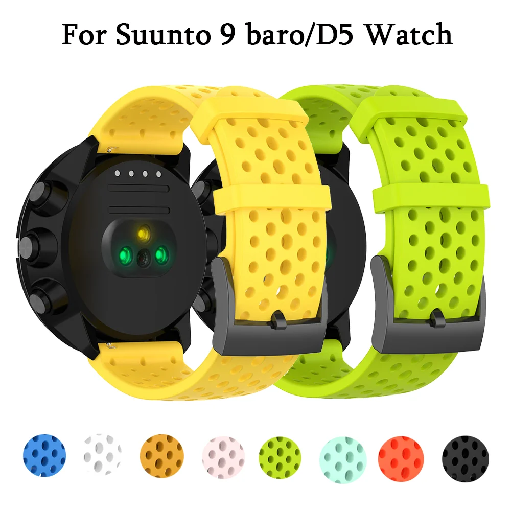 Ремешок силиконовый для Suunto Spartan Sport сменный Браслет 9/9 Baro/Suunto7/ D5 24 мм | Наручные