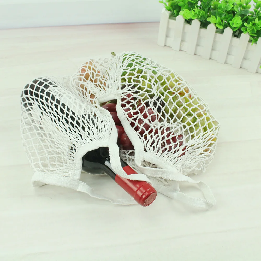 

Portable And Convenient Cotton Net Bag Supermarket Shopping Net Bag Vegetable Fruit Net Bag Hollow Woven