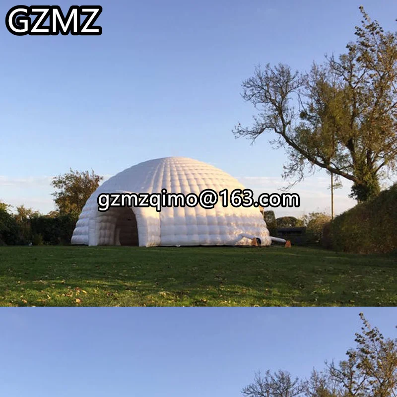 

Giant white bar house disco DJ booth Inflatable igloo dome marquee tent