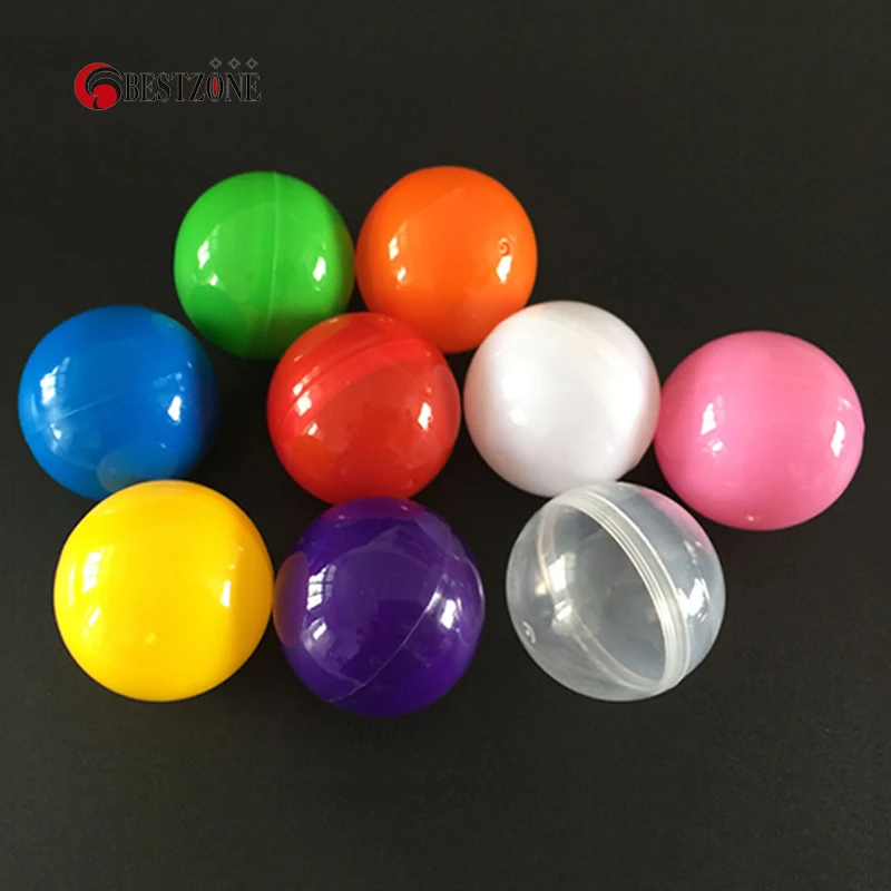 50Pcs/Lot 40MM 1.57Inch Empty Plastic Toy Capsules Gashapon Children Kids Gifts For Gumball Vending Machines Surprise Ball 6