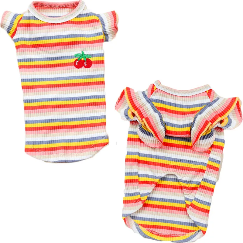 Colorful Strips Princess Dress for Cat Wholesale