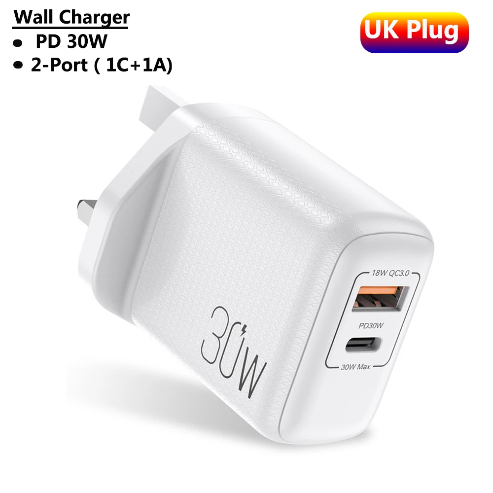 best 65w usb c charger USB Type-C Fast Charger PD 30w PPS 25W QC3.0 For Macbook Ipad Samsung S21 Iphone 12 Xiaomi Mobile Phone  Quick Charging Adapter powerbank quick charge 3.0 Chargers