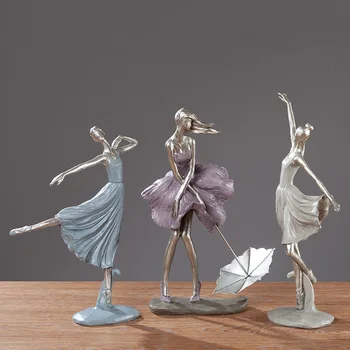 

Beautiful Girl Holding An Umbrella Floating Statue Home Crafts Room Decor Objects Office Hotel Desktop Decor Sculpture Gift