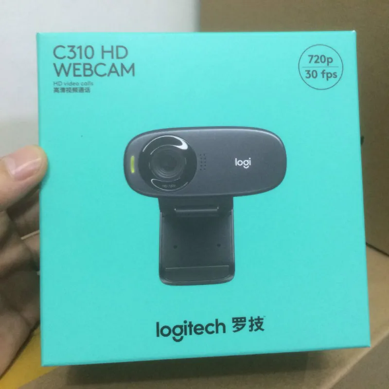 Веб-камера logitech C310 HD 720P со встроенным микрофоном 5 Мп - Цвет: Original Package