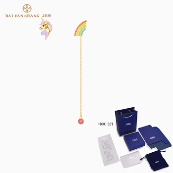 

Fashion SWA New OUT OF THIS WORLD UNICORN Pierced Earrings Charming Rainbow Unicorn Decoration Women'S Romantic Jewelry Gift