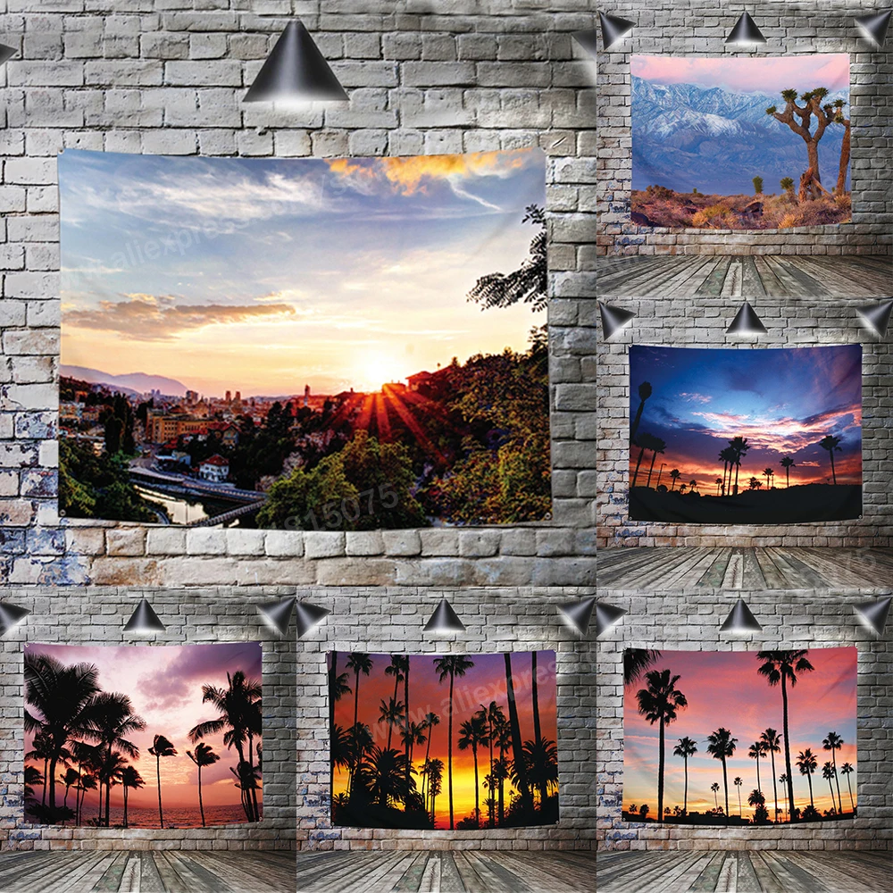 Natural Scenery Flag Polyester 3*5FT 96*144CM Hang Home Decoration Wall Poster Banner Metope Adornment 4 Grommets Custom | Дом и сад