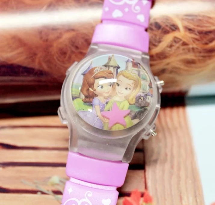 Силикагель мультфильм блеск часы девушка мультфильм часы мигающий светильник часы детские часы женские