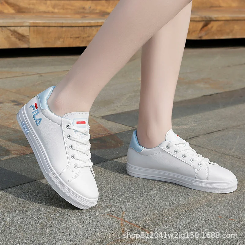 Белые туфли Для женщин стиль корейско-Стиль кожа студенческие беговые кроссовки в Повседневное спортивные Для женщин обувь AliExpress