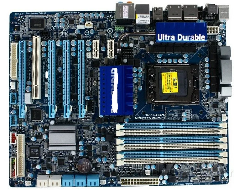 Б/у материнская плата Giga GA-X58A-UD3R LGA 1366 для Intel X58 DDR3 USB3.0 24 ГБ SATA III | Компьютеры и офис
