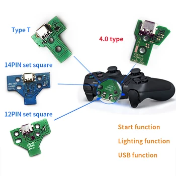

For SONY PS4 Controller USB Charging Port Socket Board Gamepad Motherboard Triangle Board USB Board JDS-001 PS4 GAME Accessories