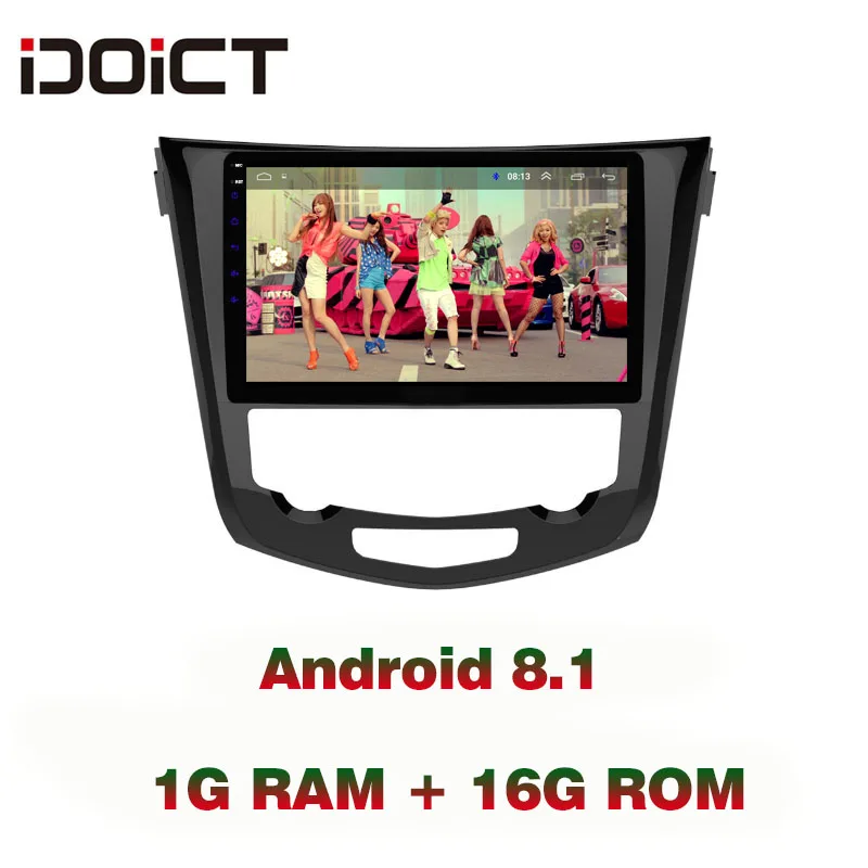 Автомобильный DVD плеер IDOICT Android 9 1 GPS навигация мультимедиа для Nissan X Trail kashka Radio 2016 Wi