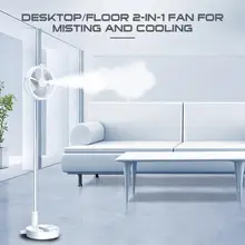 

USB rechargeable portable fan 4-speed setting storage type spray folding fan with LED light charging treasure telescopic fan