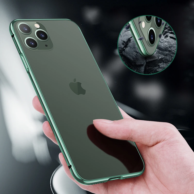 Роскошный металлический бампер для телефона Apple iPhone 11 Pro Max чехол с алюминиевой