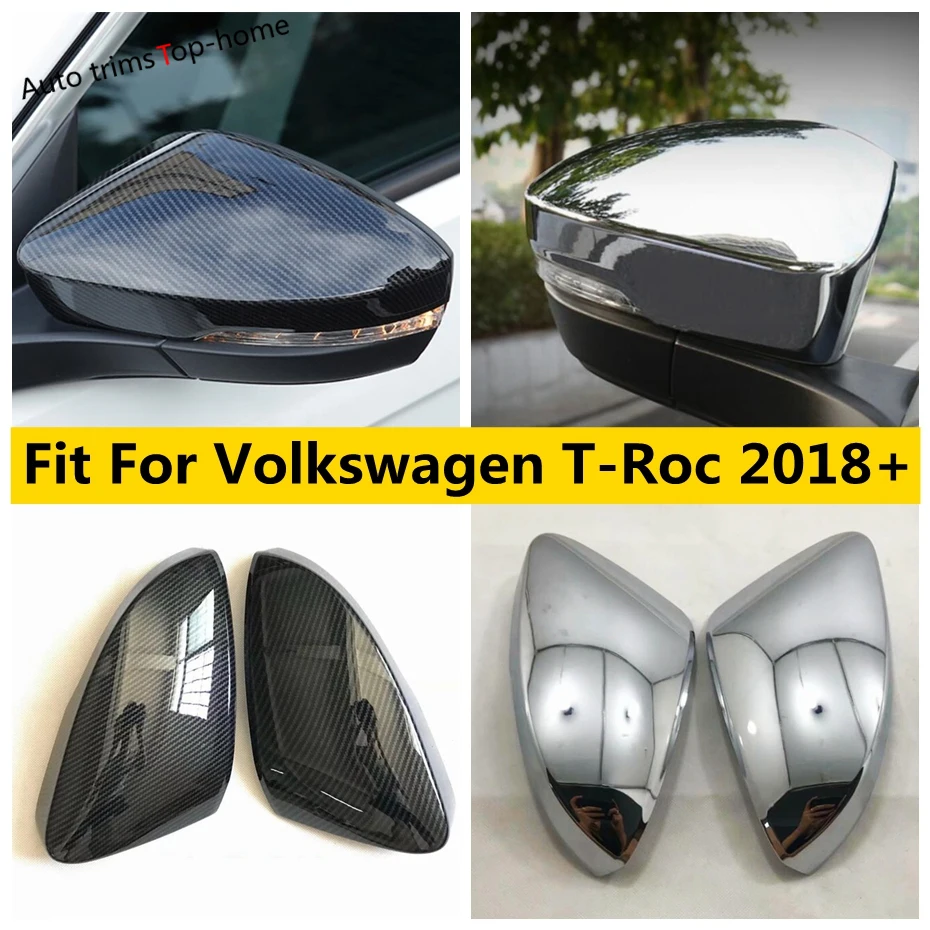 

Outside Door Rearview Mirror Decoration Protector Shell Cover Housing Cap Fit For Volkswagen T-Roc T Roc 2018 - 2021 Accessories