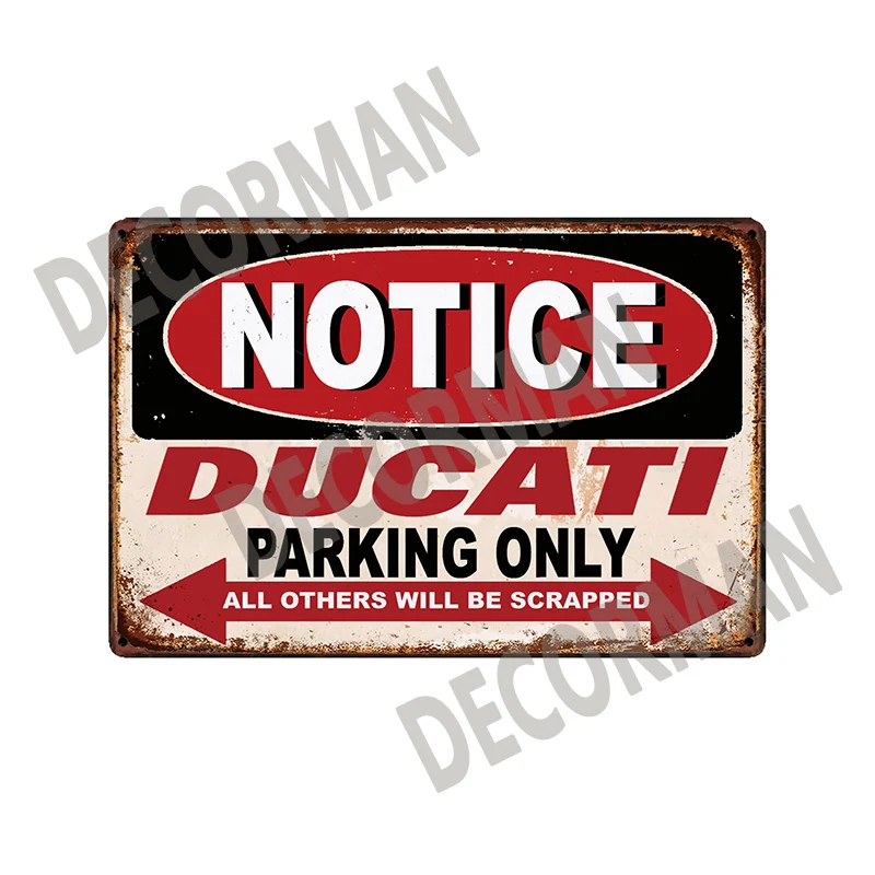 [Mike86] DUCATI моторный штифт парковка только на заказ металлический знак потертый шик ретро настенная живопись Рождественский подарок 20*30 см LTA-1700 - Цвет: SL-11653