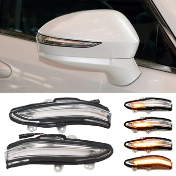 

2pcs Dynamic Turn Signal Light LED Side Wing Rearview Mirror Indicator Blinker Light For Toyota Crown 2013-2018 S210 4th.