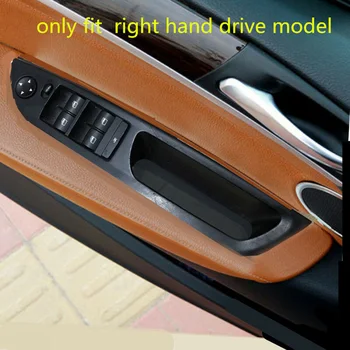 

4pcs RHD Carbon Fiber Style Door Window Switch Cover Trim For BMW X5 E70 X6 E71 Beautiful Metal Surface