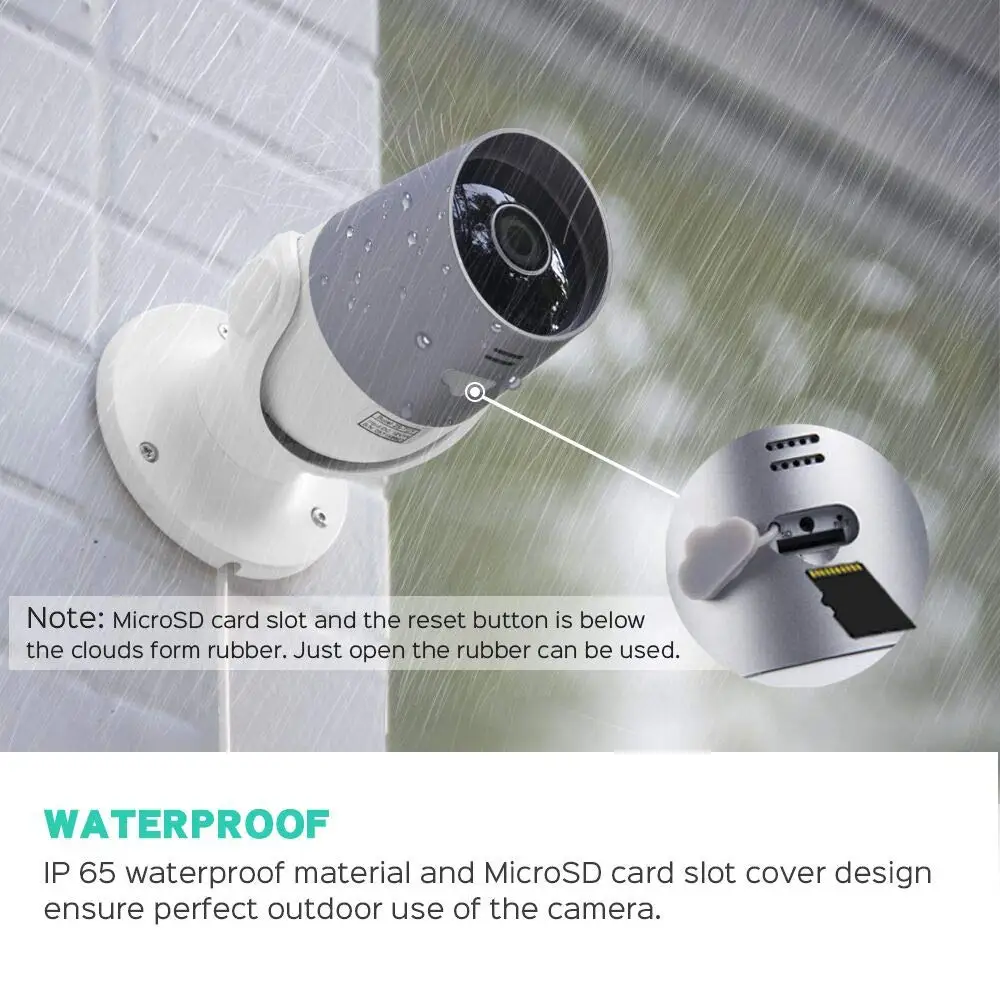  Outdoor Security Camera Panamalar Smart 1080p WiFi IP Camera IP65 Waterproof Surveillance System Ni