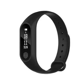 

M2 Plus 0.86 Inch Heart Rate Wristband Smart Band Pedometer Call Reminder Smart Bracelet For iOS Android