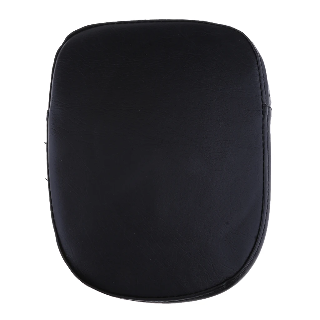 Universal Motorcycle Sissy Bar Rear Passenger Backrest Cushion Pad - Black