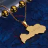 Stainless Steel Trendy Latvia Map Pendant Necklace Latvijas Republika Maps Charm Jewelry 2