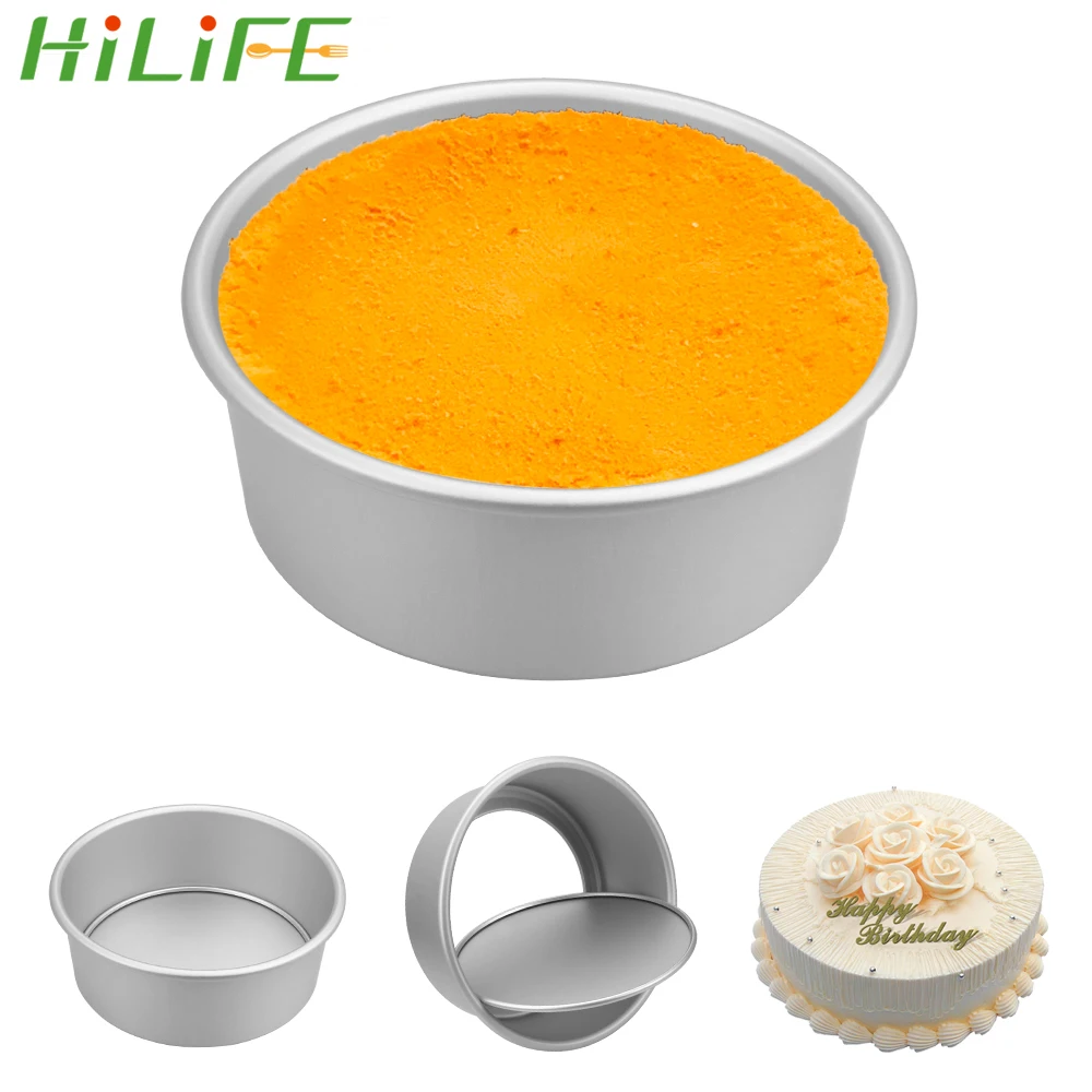 HILIFE Bakeware Bakery Tools Anode Surface Removable Mousse Chiffon Cake Mold Dish Oven Baking Tools Anodization Cake Pan