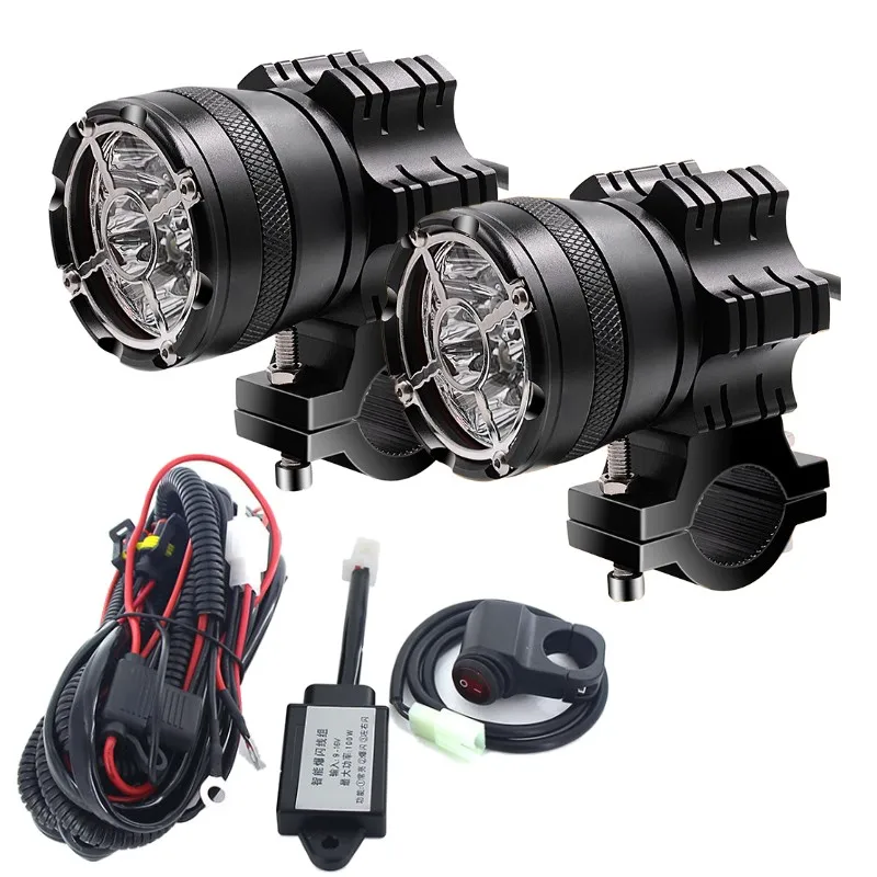 90W LED Spotlights Modified Accessories External Headlamps Motorcycle Auxiliary Lights Highlight Super Bright Fog kit | Автомобили и