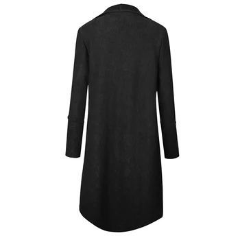 

Hot Women Autumn Irregular Overcoat Solid Color Slim Coats Jackets Casual Long Outerwear Windbreaker IE998