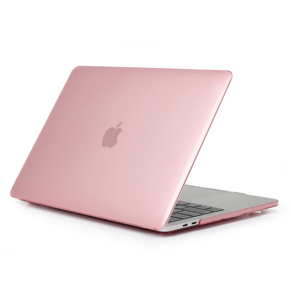 Чехол для ноутбука MacBook Air 13,3(A1466 A1369) Air 11,6(A1370 A1465) Прозрачный Кристальный устойчивый к царапинам защитный чехол для ноутбука - Цвет: Pink