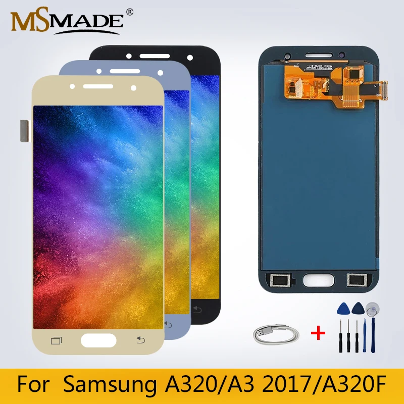 

A320 LCD For Samsung Galaxy A3 2017 LCD Display Touch Screen Digitizer A320 A320F Replacement Assembly Parts Free Shipping